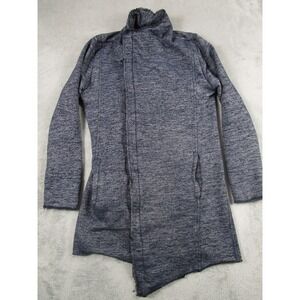 RNT23 Jacket Women Medium Blue Full‎ Zip Pockets Cotton Blend